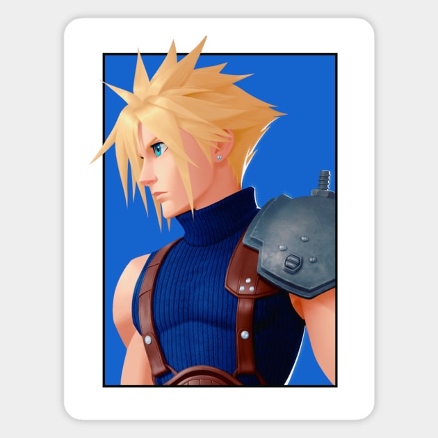 Cloud Strife Magnet by artounii